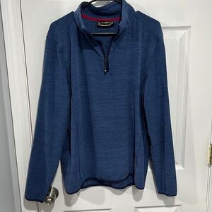 Navy blue avalanche quarter zip L